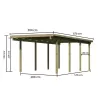 Carport KARIBU ECO 2A 62029 LG1878