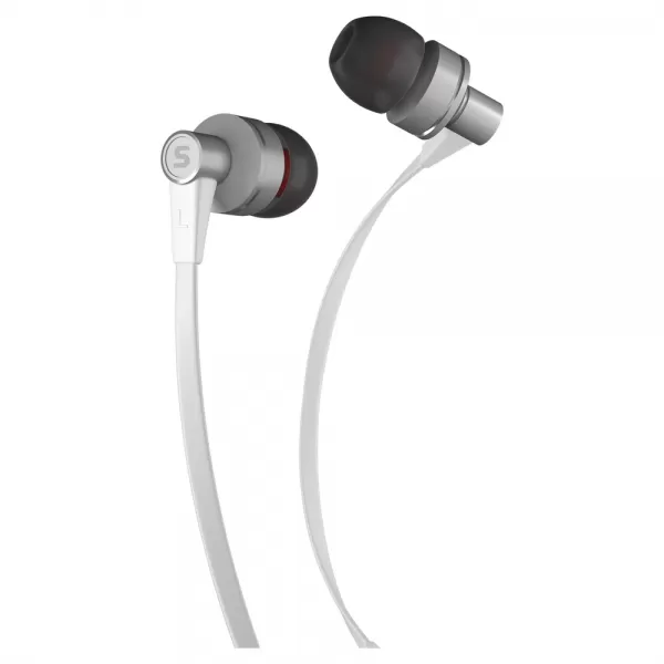Sluchátka do uší s mikrofonem SENCOR SEP 300 MIC WHITE MET
