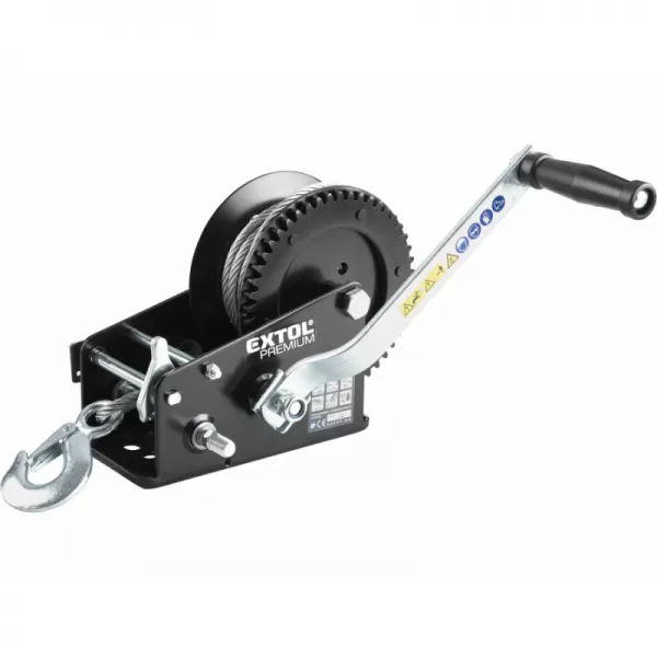 Naviják lanový s klikou, do 1350kg/10m lanko EXTOL PREMIUM 8861305