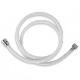 Plastová hadice 150 cm bílá-chrom Novaservis PVC/155,1