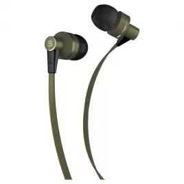 Sluchátka do uší s mikrofonem SENCOR SEP 300 MIC KHAKI MET