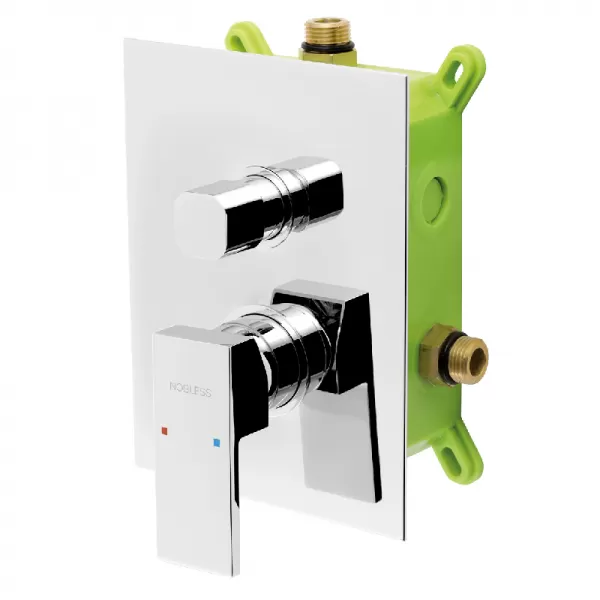 Podomítková baterie s boxem 2 vývody EDGE Novaservis BOX36051R,0