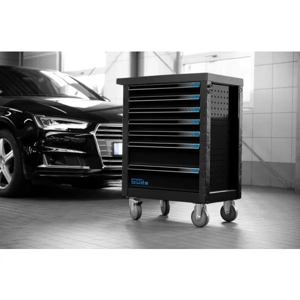 Dílenský vozík GW7 Black Line 165 dílů Güde 39132