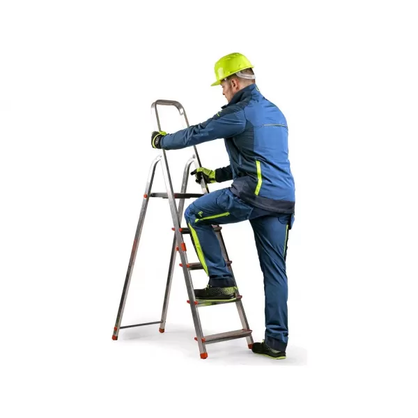 Blůza Canis CXS NAOS, pánská, modro-modrá, HV žluté doplňky