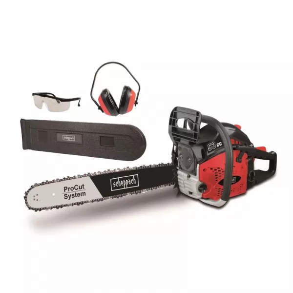 Řetězová pila s benzinovým motorem 53cm3 Scheppach BKS 5300 S