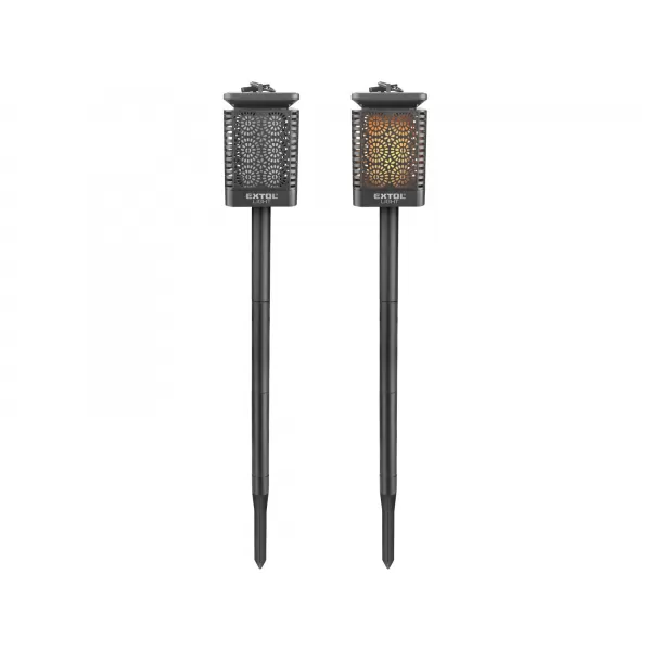 Solární LED pochodeň s plamenem 12xLED EXTOL LIGHT 43133