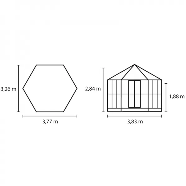 Zahradní pavilon VITAVIA HERA 9000 stříbrný