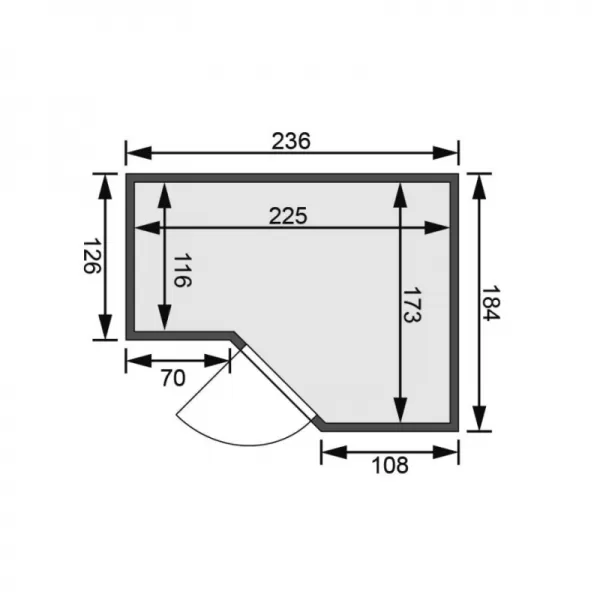 Finská sauna KARIBU AMARA (71285) LG3044
