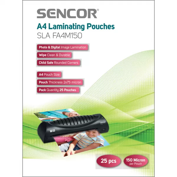 Laminovací fólie A4 150mic 25ks SENCOR SLA FA4M150