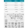 Brašna se 3 kapsami a opaskem 640x145x270mm Makita E-15229