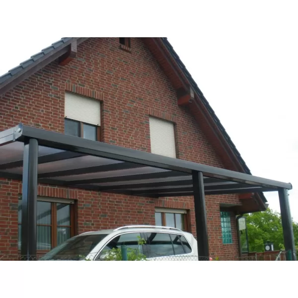 Hliníková pergola SKYLUX CLIMALUX 6,0 x 3,5 m antracit + opál PC LG3749