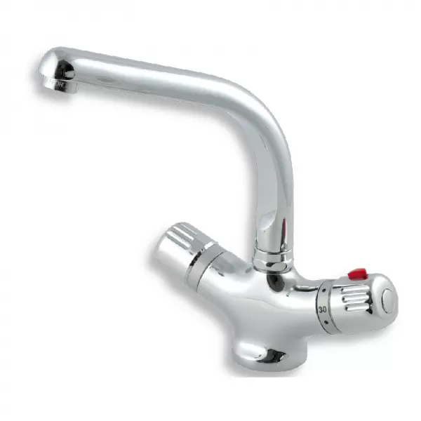 Dřezová baterie termostatická Aquamat chrom Novaservis 2613,0