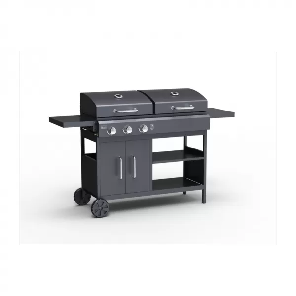 Hybridní gril Combo III na plyn i dřevěné uhlí Activa 19764