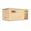 Finská sauna KARIBU HYGGE (86314) s předsíní LG1977