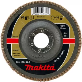 Kotouč lamelový 125x22,23mm K80 Zirkon Makita D-74245