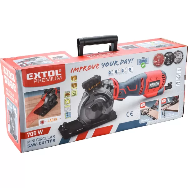 Pila kotoučová/řezačka s laserem Extol Premium 8893023