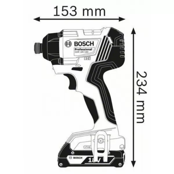 Aku rázový utahovák bez aku Bosch GDR 18V-160 Professional