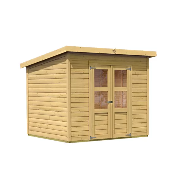 Dřevěný domek KARIBU MERSEBURG 5 (68156) natur LG1747