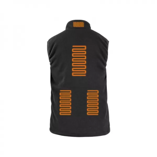 Vyhřívaná fleecová vesta CXS ANTARKTIDA, pánská, černá