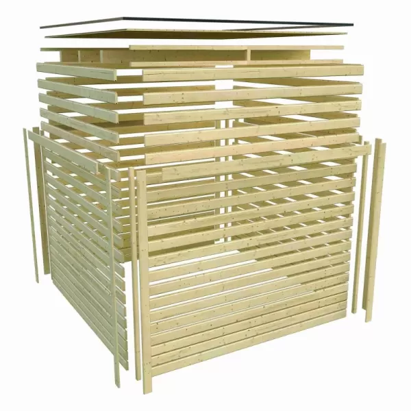 Dřevěný domek KARIBU DICE 3 (92790) natur LG3425