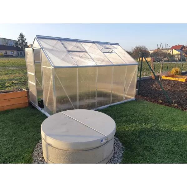 Skleník VITAVIA TARGET 7500 PC 4 mm stříbrný