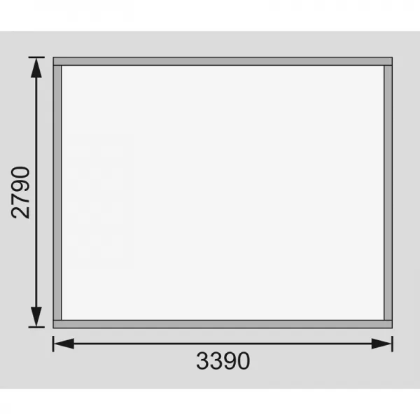Dřevěný domek KARIBU BASTRUP 7 (73306) natur LG2843