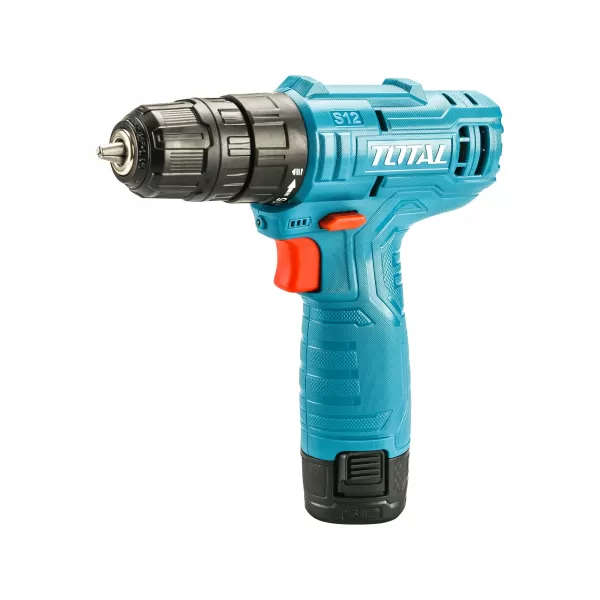 Aku vrtací šroubovák s nářadím 12V/1x2,0Ah Li-ion Total THKTHP10812