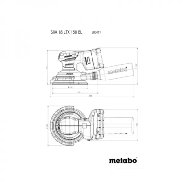Aku ponorná kotoučová pila 18V 2x8Ah Metabo 601866810