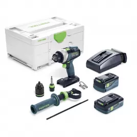 Aku vrtací šroubovák QUADRIVE TDC 18V 1x5,0 + 1x4,0Ah I-Plus Festool 577649