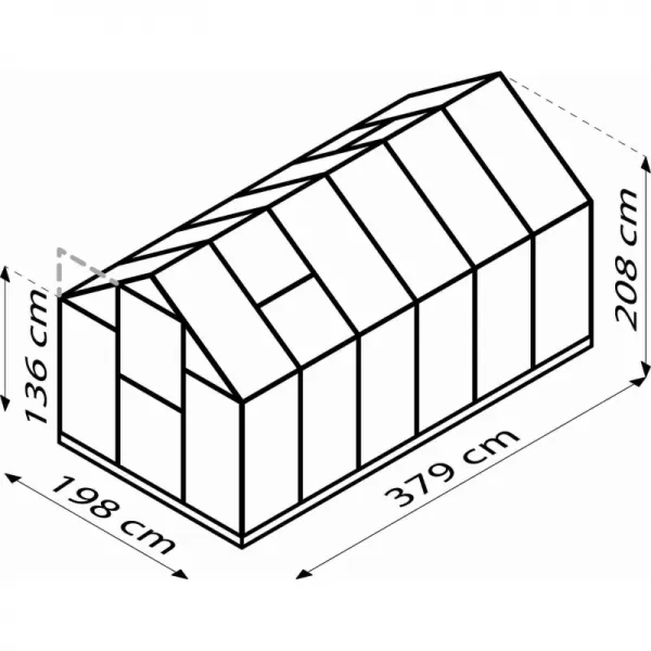 Skleník VITAVIA TRITON 7500 PC 6 mm stříbrný LG3697