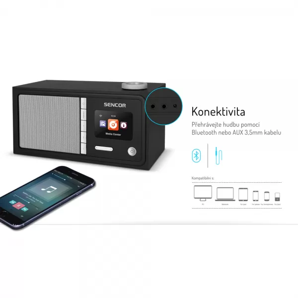 Internetové rádio SENCOR SIR 5000WDB