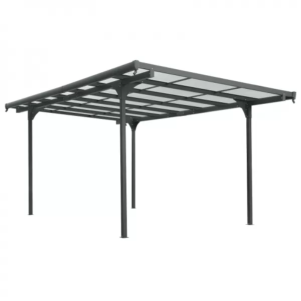 Hliníková pergola LANITPLAST ALU 53 antracit + bronz PC LG4121