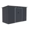 Plechový domek LANITPLAST HALLE 94 ANTRACIT LG4024