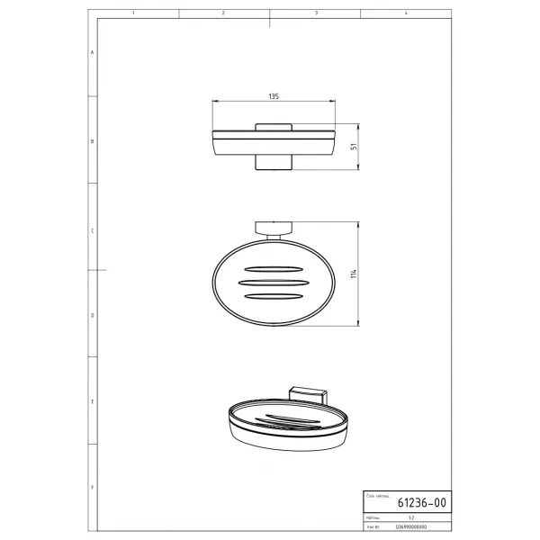 Mýdlenka sklo Metalia 12 chrom Novaservis 0236,0