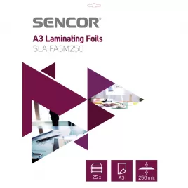 Laminovací fólie A3 250mic 25ks SENCOR SLA FA3M250