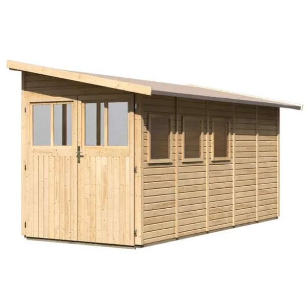 Dřevěný domek KARIBU WANDLITZ 5 (55258) natur LG2731