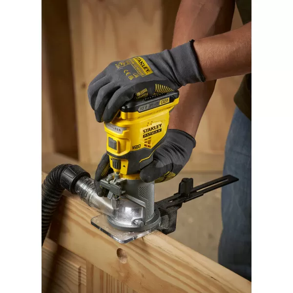 Aku bezuhlíková frézka 8mm V20 18V bez aku Stanley FatMax SFMCW400B