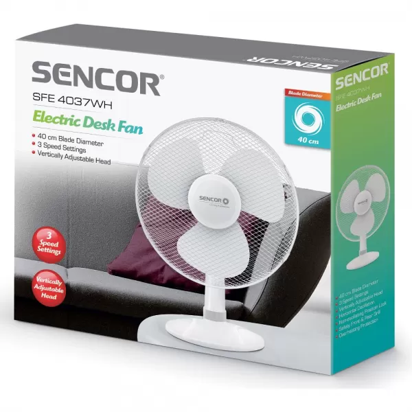 Stolní ventilátor SENCOR SFE 4037WH-EUE3