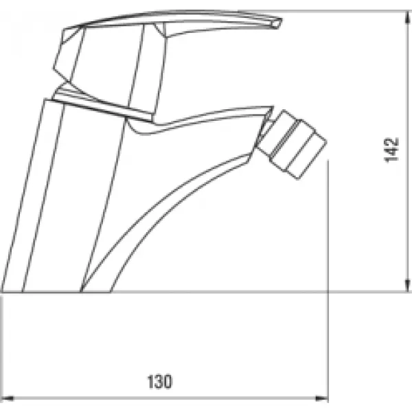 Bidetová baterie s výpustí Metalia 56 chrom Novaservis 56011,0