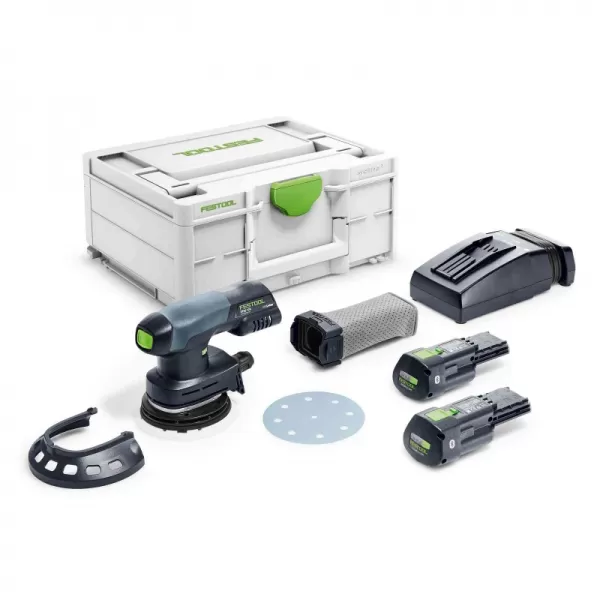 Aku excentrická bruska ETSC 125 18V 2x3,0Ah I-Plus Festool 577694