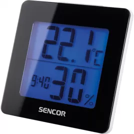 Teploměr s hodinami SENCOR SWS 1500 B