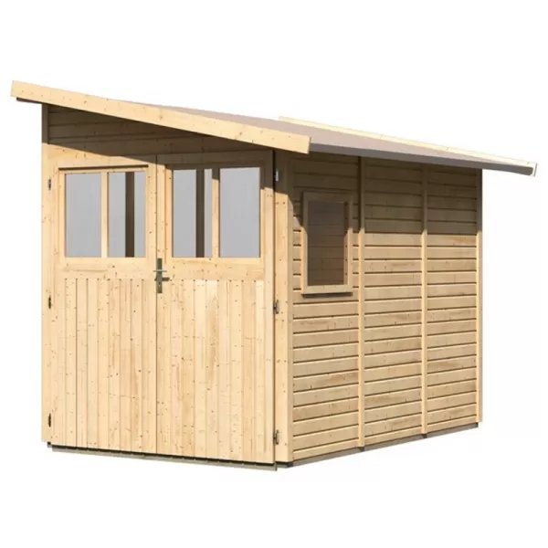 Dřevěný domek KARIBU WANDLITZ 3 (55256) natur LG2729