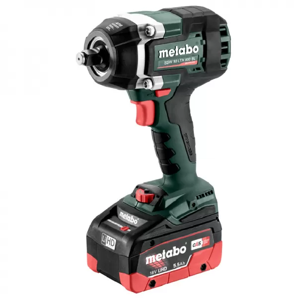Aku rázový utahovák 18V/2x5,5Ah SSW 18 LTX 800 BL Metabo 602403660