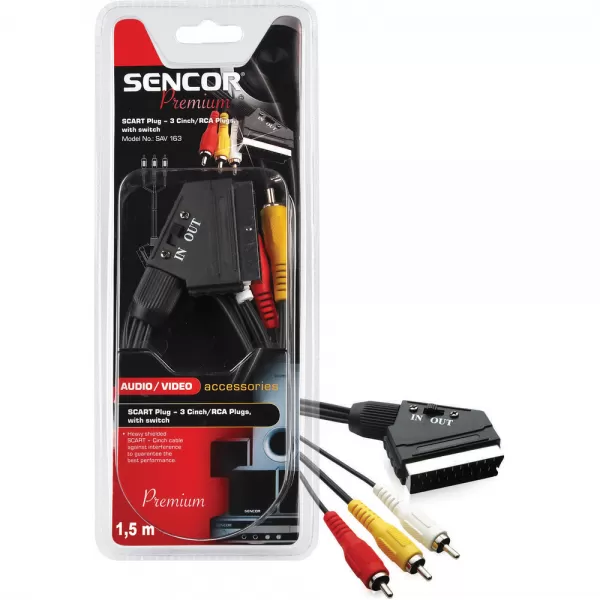 Scart kabel SCART-3RCAM P SENCOR SAV 163-015