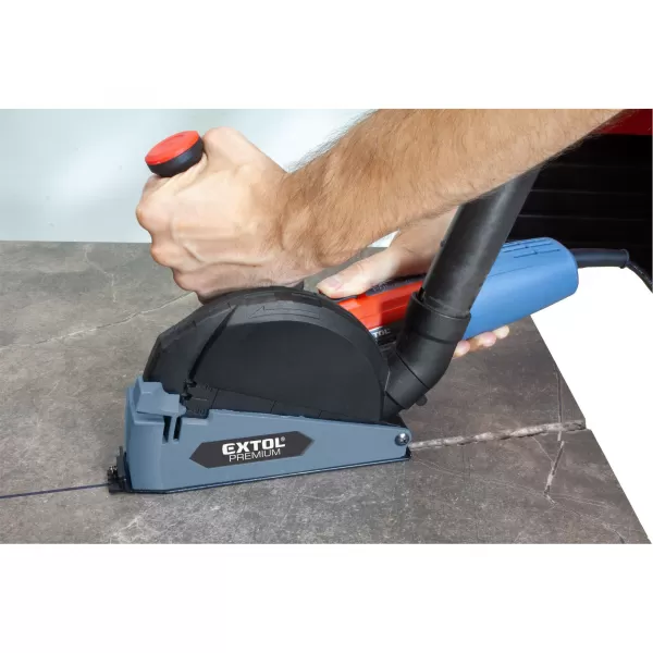 Kryt/adaptér odsávací pro řezání úhlovou bruskou 115/125 mm EXTOL PREMIUM 8807026