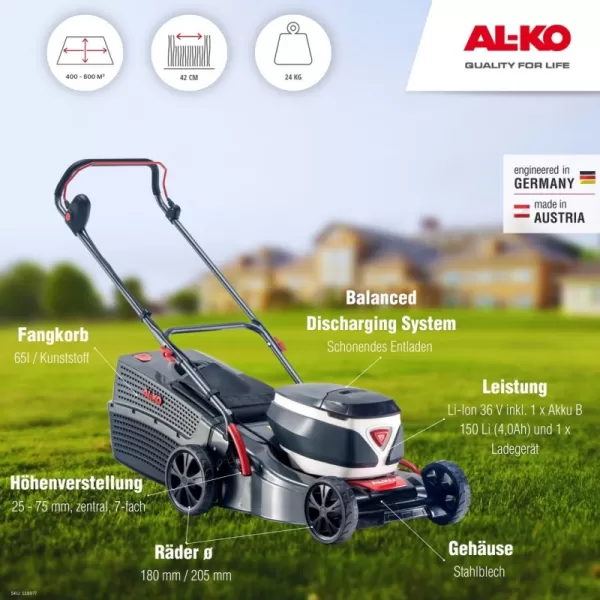Aku sekačka 42.2 Li COMFORT 36V/4,0 Ah SET AL-KO 119977