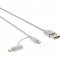 Micro-USB kabel WH USB A/M-Micro B/C SENCOR SCO 522-015