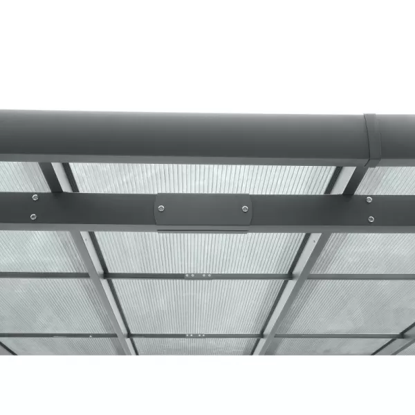 Hliníková pergola LANITPLAST ALU 53 antracit + čirý PC LG4148