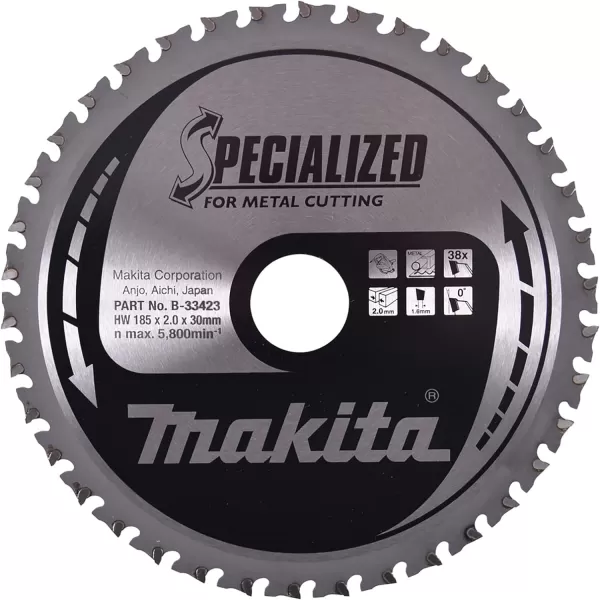 Kotouč pilový ocel SPECIALIZED 185x2x30mm 38Z Makita B-33423