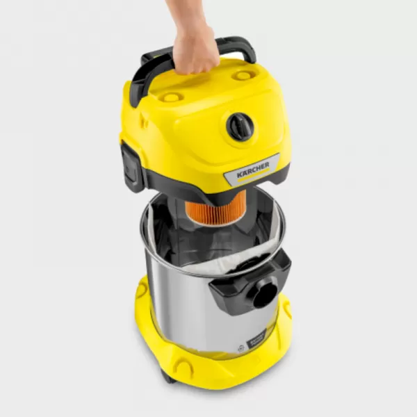 Aku vysavač na mokré a suché nečistoty 18V, bez aku WD 3-18 S V-17/20 Battery Kärcher 1.628-575.0